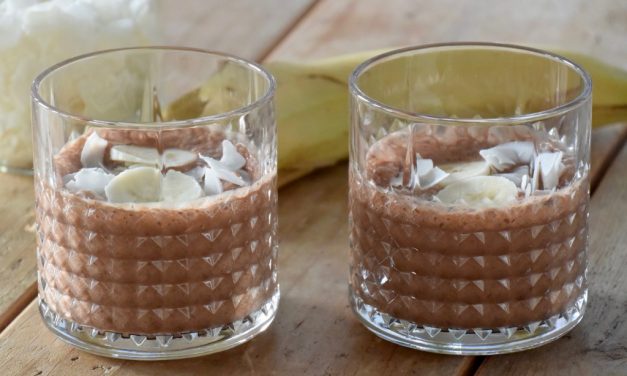 Bananen-chocolade shake