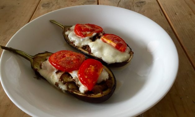 Gevulde aubergine