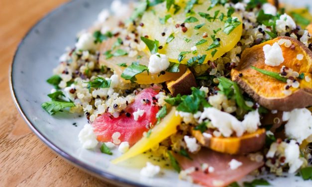 Quinoa met bietjes & zoete aardappel