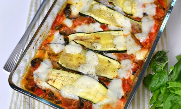 Glutenvrije lasagna met courgette en aubergine