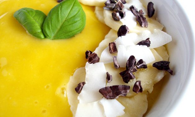 Zomers mango toetje