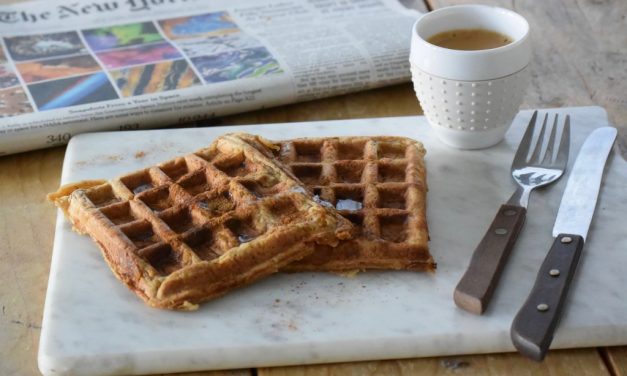 Wafels met pompoen