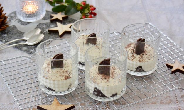 Oreo toetje in een glaasje