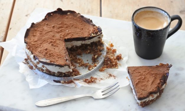 Raw taart met abrikozen