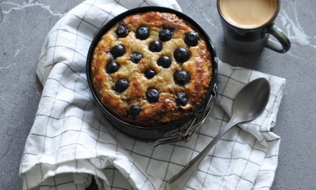 Glutenvrij taartje met blauwe bessen
