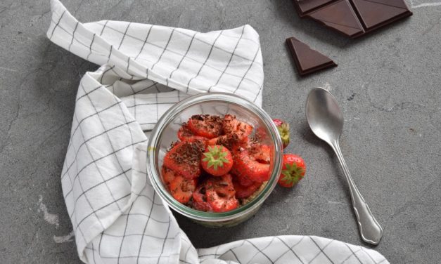 Quinoapap met aardbeien