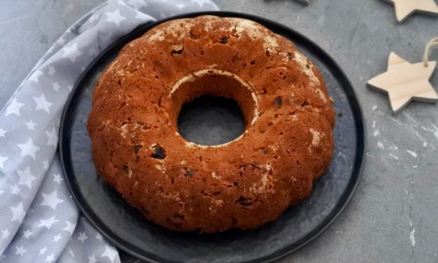 Glutenvrije vegan tulband met cranberry’s