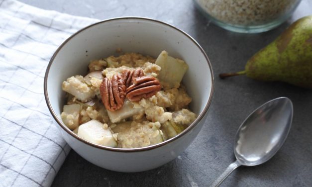 Havermoutpap met peer en gember