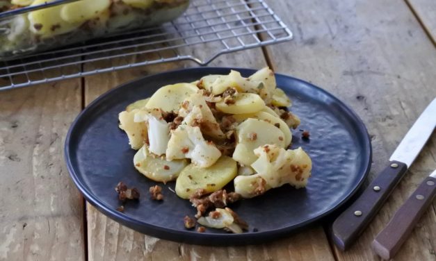 Vegetarische ovenschotel met bloemkool