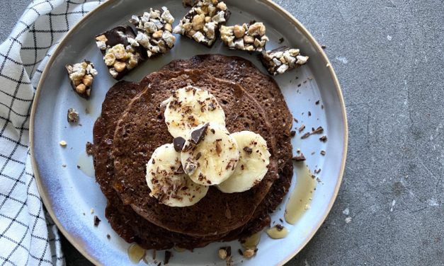 Vegan pannenkoeken met chocolade